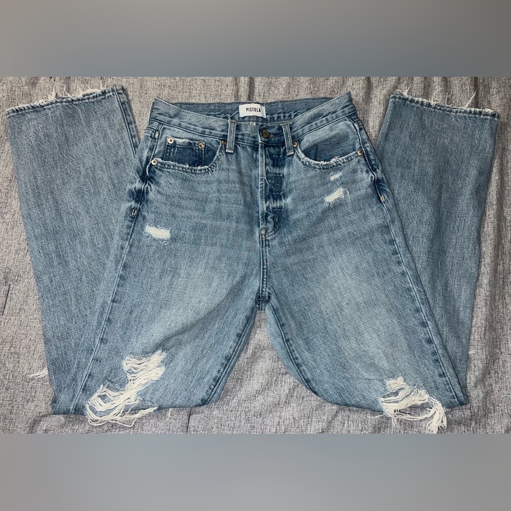 Pistola Women's Distressed Boyfriend Jeans